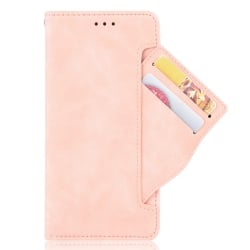 TCL 20Y / Alcatel 1S 2021 Θήκη Βιβλίο Ροζ Skin Feel Calf Pattern Phone Case Pink