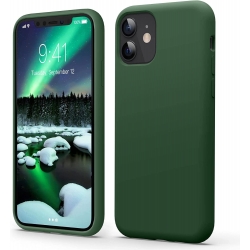 iPhone 11 Θήκη Σιλικόνης Πράσινη Soft Touch Silicone Rubber Soft Case Green