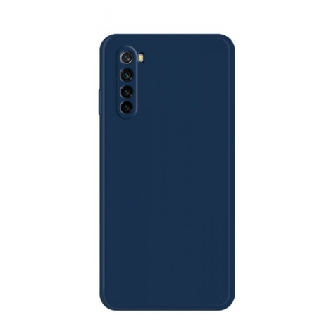 Θήκη Xiaomi Redmi Note 8 / Note 8 2021 Σιλικόνης Μπλε Solid Color Imitation Liquid Silicone Straight Edge Dropproof Blue