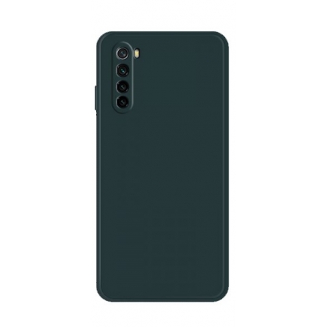 Θήκη Xiaomi Redmi Note 8 / Note 8 2021 Σιλικόνης Σκούρο Πράσινη Solid Color Imitation Liquid Silicone Straight Edge Dropproof Da