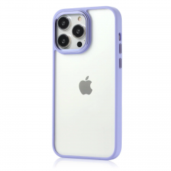 iPhone 14 Pro Max Θήκη Διάφανη - Μωβ Charming Pupil II Transparent PC + TPU Shockproof Protective Case Lilac Purple