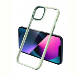iPhone 14 Pro Max Θήκη Διάφανη - Πράσινη Charming Pupil II Transparent PC + TPU Shockproof Protective Case Matcha Green