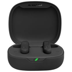 JBL Wave Flex Earbud Bluetooth Handsfree Ακουστικά με Θήκη Φόρτισης Μαύρα JBLWFLEXBLK
