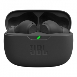 JBL Wave Beam In-ear Bluetooth Handsfree Ακουστικά με Θήκη Φόρτισης Μαύρα JBLWBEAMBLK