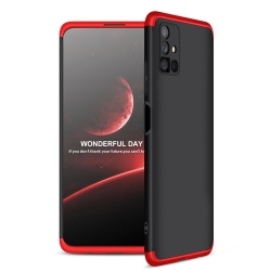 Samsung Galaxy M51 Σκληρή Θήκη Μαύρη - Κοκκίνη GKK Full Coverage Protective Hard Case Black - Red