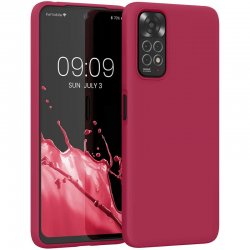 Xiaomi Redmi Note 11 / Note 11S Θήκη Σιλικόνης Μπορντό Soft Touch Silicone Rubber Soft Case Bordeaux