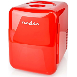 NEDIS KAFR120CRD Portable Mini Fridge 4l AC 100 - 240 V / 12 V Red Φορητό Ψυγείο