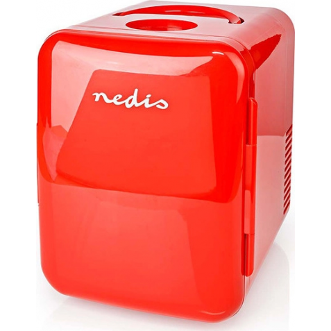 NEDIS KAFR120CRD Portable Mini Fridge 4l AC 100 - 240 V / 12 V Red Φορητό Ψυγείο