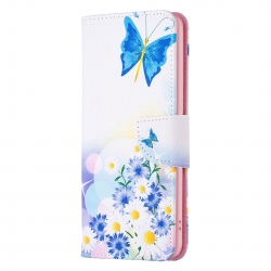 Xiaomi 13 Lite 5G Θήκη Βιβλίο Colored Drawing Pattern Phone Case Flower Butterfly