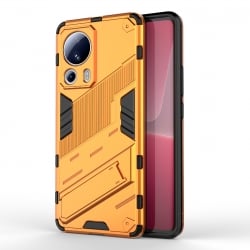 Xiaomi 13 Lite 5G Σκληρή Θήκη Πορτοκαλί Με Σταντ Punk Armor 2 in 1 PC + TPU Shockproof Phone Case with Holder Orange