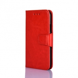 TCL 403 Θήκη Βιβλίο Κόκκινο Crystal Texture Phone Case Red