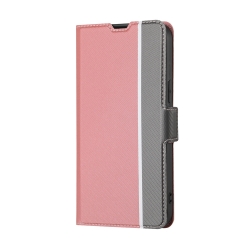 TCL 403 Θήκη Βιβλίο Ροζ Twill Texture Side Buckle Phone Case Pink