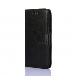 TCL 20R Θήκη Βιβλίο Μαύρο Crystal Texture Phone Case Black