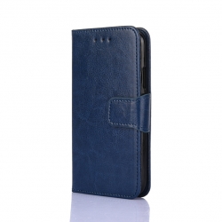TCL 20R Θήκη Βιβλίο Μπλε Crystal Texture Phone Case Royal Blue
