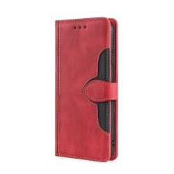 TCL 20R Θήκη Βιβλίο Κόκκινο Skin Feel Straw Hat Magnetic Buckle Phone Case Red