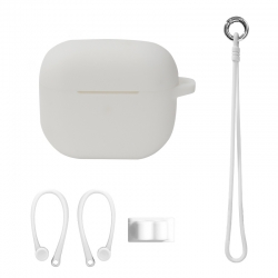 AirPods 3 Θήκη Σετ Silicone Cover Hand Rope Set White