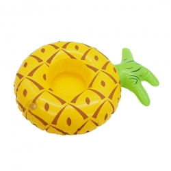 Φουσκωτή Θήκη Ποτού Inflatable Pineapple Shaped Floating Drink Holder, Inflated Size: About 25 x 19cm
