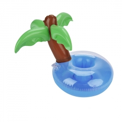 Φουσκωτή Θήκη Ποτού Inflatable Coconut Tree Shaped Floating Drink Holder, Inflated Size: About 21 x 21 x 22cm