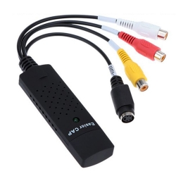 Μετατροπέας USB-A male σε RCA / S-Video female Portable USB 2.0 Video + Audio RCA Female to Female Connector for TV / DVD / VHS