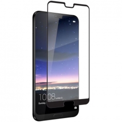 Huawei P20 Pro Προστατευτικό Τζαμάκι Μαύρο 9H 5D Full Glue Full Screen Tempered Glass Film