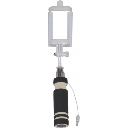 Selfie Stick Ancus Classic Mini Μαύρο με Καλώδιο Jack 3.5mm (Μήκος Κονταριού 13.5cm, Μήκος Ανοίγματος 53.5cm)