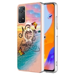 Xiaomi Redmi Note 11 Pro / Note 11 Pro 5G Θήκη Σιλικονης Πεταλούδα Electroplating IMD TPU Phone Case with Ring Dream Butterfly