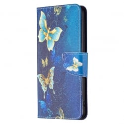 Xiaomi Redmi Note 11 Pro / Note 11 Pro 5G Θήκη Βιβλίο Colored Drawing Phone Case Gold Butterfly