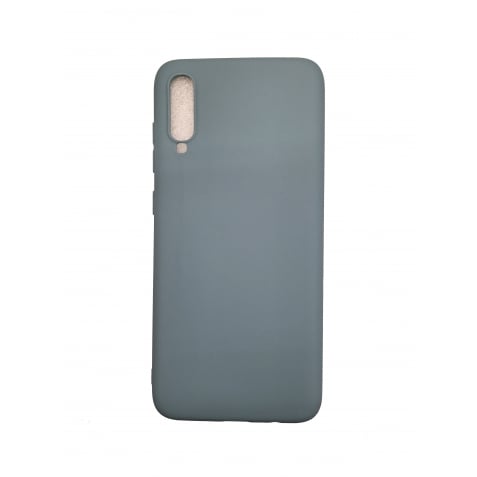 Θήκη Samsung Galaxy A70 Σιλικόνης Μπλε - Γκρι Matt TPU Silicone Case Blue - Grey