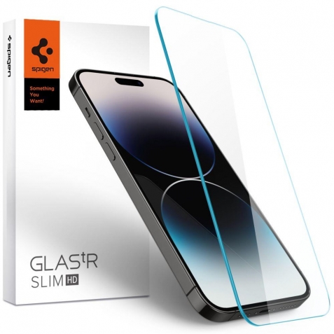 iPhone 14 Pro Max Spigen GLAS.tR HD Premium Tempered Glass Screen Protector AGL05210