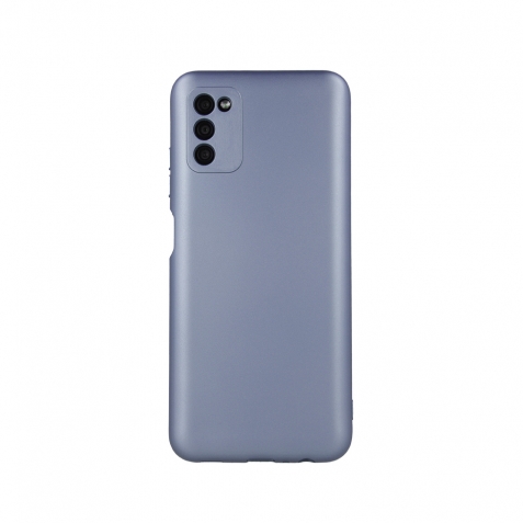 Samsung Galaxy A34 5G Θήκη Σιλικόνης Απαλό Μπλε Metallic Silicone Case Light Blue