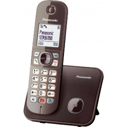 Panasonic KX-TG6851 Ασύρματο Τηλέφωνο με Aνοιχτή Aκρόαση Καφέ