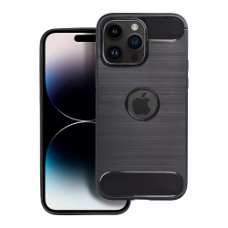 iPhone 14 Pro Max Θήκη Σιλικόνης Μαύρη Carbon Case Black