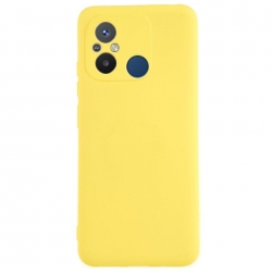 Xiaomi Redmi 12C Θήκη Σιλικόνης Κίτρινη Soft Touch Silicone Rubber Soft Case Yellow