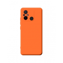 Xiaomi Redmi 12C Θήκη Σιλικόνης Πορτοκαλί Soft Touch Silicone Rubber Soft Case Orange