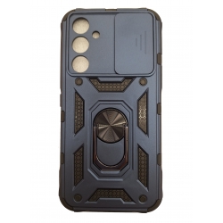 Samsung Galaxy A54 5G Θήκη Σκούρο Μπλε Με Σταντ Ring Kickstand Armour Hard Cover Case with Lens Protector Navy