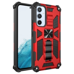 Samsung Galaxy A54 5G Θήκη Με Σταντ Κόκκινη Armor Shockproof TPU + PC Magnetic Protective Phone Case with Holder Red