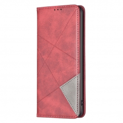 Samsung Galaxy A54 5G Θήκη Βιβλίο Κόκκινο Prismatic Invisible Magnetic Phone Case Red