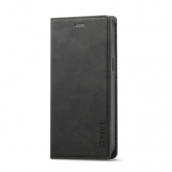 iPhone 13 Θήκη Βιβλίο Μαύρο LC.IMEEKE Strong Magnetic PU + Matte TPU Horizontal Flip Case Black