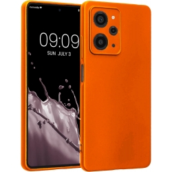 Xiaomi Redmi 12 Θήκη Σιλικόνης Πορτοκαλί Soft Touch Silicone Rubber Soft Orange