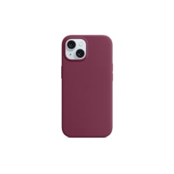 iPhone 15 Θήκη Σιλικόνης Μπορντό Soft Touch Silicone Rubber Soft Bordeaux