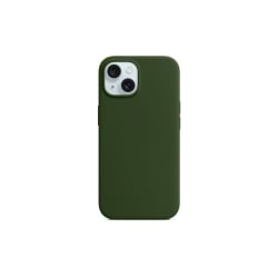 iPhone 15 Θήκη Σιλικόνης Πράσινη Soft Touch Silicone Rubber Soft Green