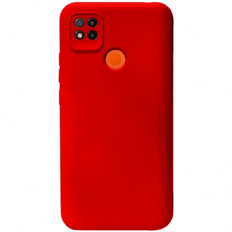 Xiaomi Redmi 9C / Redmi 10A Θήκη Σιλικόνης Κόκκινη Soft Touch Silicone Rubber Soft Case Red