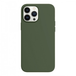 iPhone 15 Pro Max Θήκη Σιλικόνης Πράσινη Soft Touch Silicone Rubber Soft Green