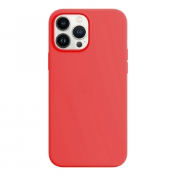 iPhone 15 Pro Max Θήκη Σιλικόνης Κόκκινη Soft Touch Silicone Rubber Soft Red