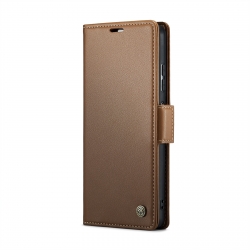 Xiaomi Redmi Note 12 Pro 5G / Xiaomi Poco X5 Pro 5G Θήκη Βιβλίο Καφέ CaseMe 023 Litchi Texture Phone Case Brown