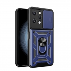 Xiaomi Redmi 12 Θήκη Μπλε Με Σταντ Sliding Camera Cover Design Phone Case Blue