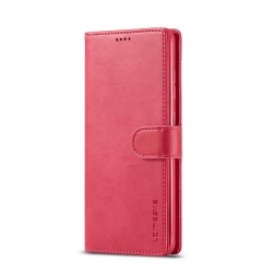 Samsung Galaxy A14 4G / A14 5G Θήκη Βιβλίο Κόκκινο LC.IMEEKE Calf Texture Phone Case Red