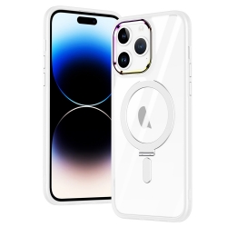 iPhone 15 Pro Max Θήκη Σιλικόνης Διάφανη MagSafe Magnetic Invisible Holder Phone Case Transparent