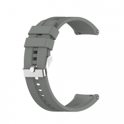 Λουράκι Huawei Watch GT2 46mm Γκρι Silicone Watch Band with Silver Buckle Grey