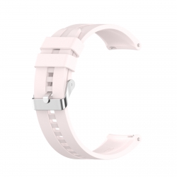 Λουράκι Huawei Watch GT2 46mm Ροζ Απαλό Silicone Watch Band with Silver Buckle Quicksand Pink